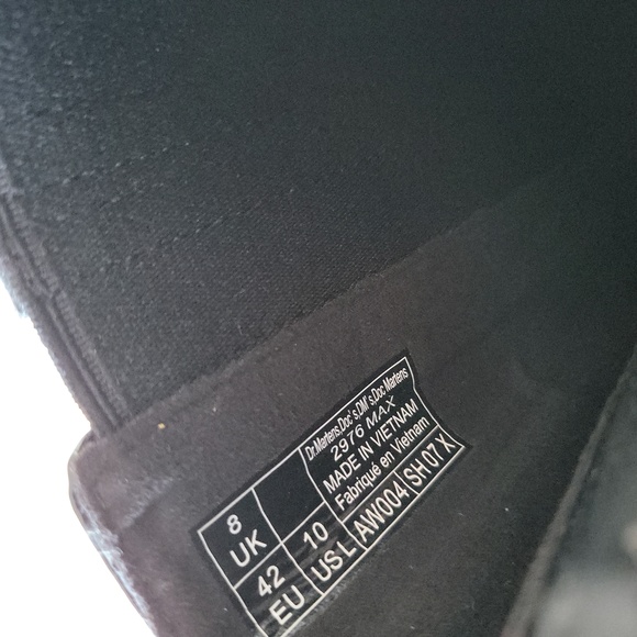 Dr. MARTENS 2976 MAX DISTRESSED PATENT CHELSEA PLATFORM BOOTS SZ-10 NWOT BOX - Picture 8 of 11